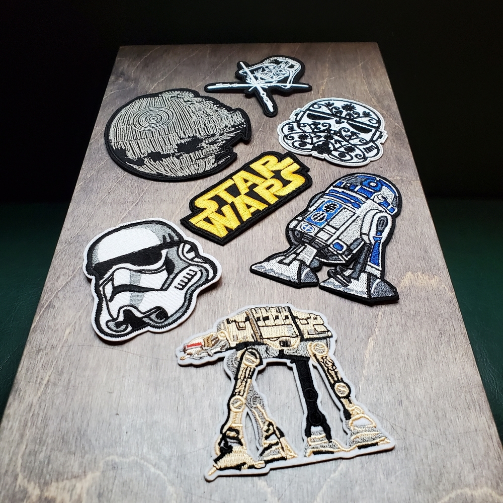 Bundle of 7 Star Wars Iron On Patches I Darth Vader I Death Star